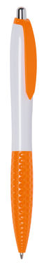 Ручка кулькова JUMP, колір білий, помаранчевий - 56-1102156- Фото №1