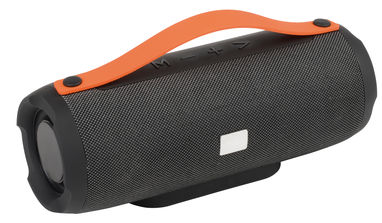 Колонка Bluetooth MEGA BOOM, колір чорний, помаранчевий - 58-8106030- Фото №1