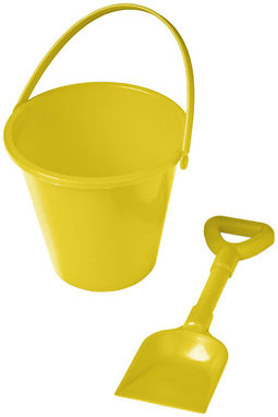 Відерце пляжне і лопатка Finn, колір жовтий - 21012006- Фото №1