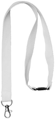 Шнурок Dylan с предохранительным зажимом, цвет белый - 10251202- Фото №3