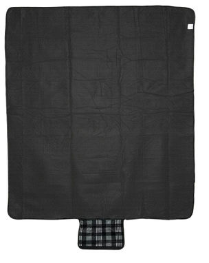 Одеяло флисовое Park, цвет сплошной черный - 11296100- Фото №4