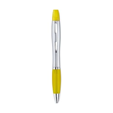 Ручка с маркером желтого цвета - MO7440_08- Фото №1