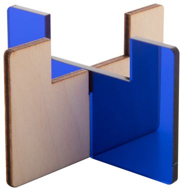 Підсвічник Candix, колір прозорий синій - AP718182-06T- Фото №1
