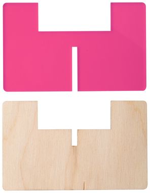 Підсвічник Candix, колір прозорий рожевий - AP718182-25T- Фото №2