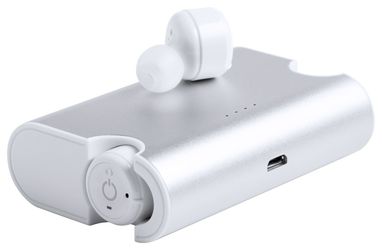 Рower bank -навушники Quellox, колір сріблястий - AP721029-01- Фото №6