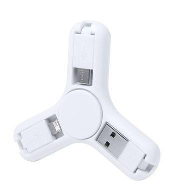 Спінер з USB зарядним кабелем Dorip, колір білий - AP721039-01- Фото №6