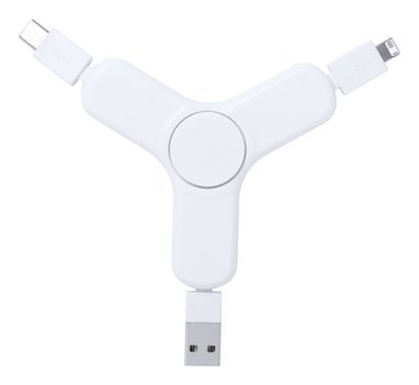 Спінер з USB зарядним кабелем Dorip, колір білий - AP721039-01- Фото №10