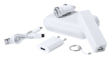 Набір зарядний USB Dutian, колір білий - AP721043-01- Фото №1