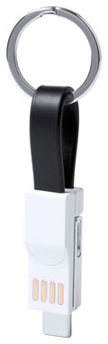 Брелок-зарядний кабель USB Hedul, колір чорний - AP721046-10- Фото №1