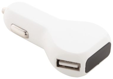 Зарядное автомобильное USB устройство LerfalLerfal, цвет белый - AP721062-01- Фото №5