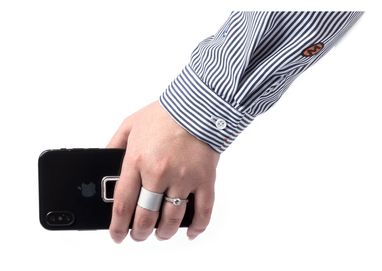 Тримач мобільного телефону Manfix, колір сірий - AP721064-77- Фото №4