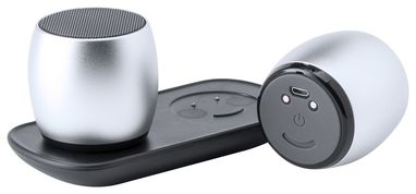 Динамік стререо з Bluetooth Clarens, колір сріблястий - AP721096-21- Фото №1