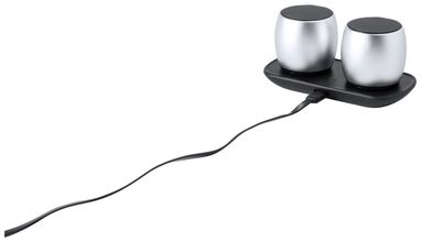 Динамік стререо з Bluetooth Clarens, колір сріблястий - AP721096-21- Фото №5