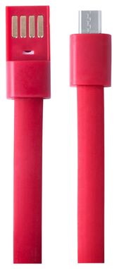 Браслет із зарядним кабелем USB Ceyban, колір червоний - AP721101-05- Фото №2