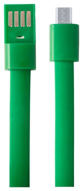 Браслет с зарядным кабелем USB Ceyban, цвет зеленый - AP721101-07- Фото №2