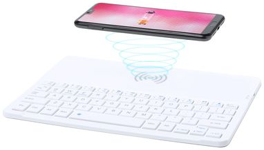 Клавиатура с Bluetooth Roktum, цвет белый - AP721104-01- Фото №6