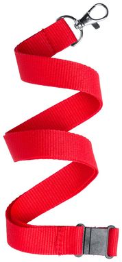 Стрічка для бейджа Kappinn, колір червоний - AP721131-05- Фото №1