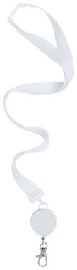 Стрічка для бейджа Lemer, колір білий - AP721135-01- Фото №1