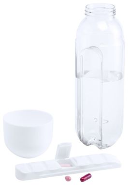 Пляшка з коробочкою для таблеток Gazuk, колір білий - AP721161-01- Фото №1