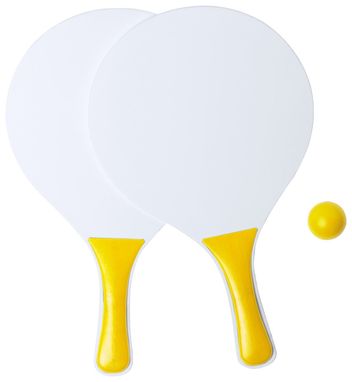 Набор для пляжного тенниса Kongal, цвет желтый - AP721196-02- Фото №1