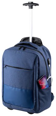 Рюкзак на коліщатках Haltrix, колір темно-синій - AP721215-06A- Фото №3