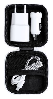 Набір зарядний USB Luzzer, колір білий - AP721270-01- Фото №2