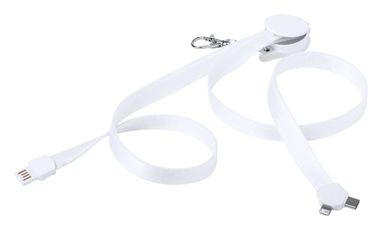 Зарядний пристрій -шнурок Glusol, колір білий - AP721295-01- Фото №2