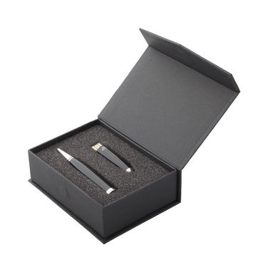 Ручка-сенсор накопичувач-USB Latrex 32GB, колір чорний - AP721347-10_32GB- Фото №1