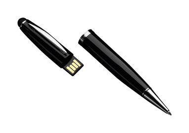 Ручка-сенсор накопичувач-USB Latrex 32GB, колір чорний - AP721347-10_32GB- Фото №2