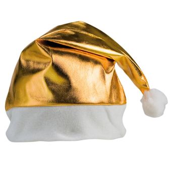 Шапка Деда Мороза Shiny, цвет золотистый желтый - AP731328-22- Фото №1