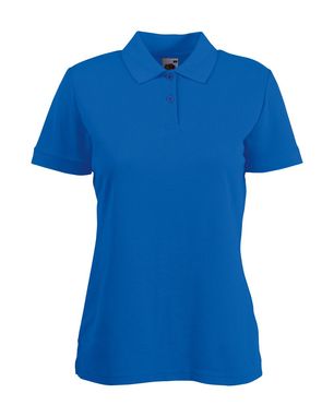 Рубашка поло женская 65/35, цвет синий  размер L - AP731930-06_L- Фото №1