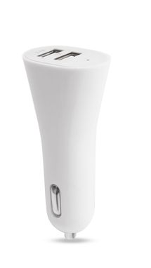 Зарядний автомобільний USB пристрій LerfalHeyon, колір білий - AP741173-01- Фото №1
