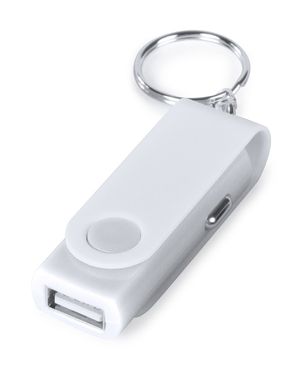 Зарядний автомобільний USB пристрій LerfalHanek, колір білий - AP741475-01- Фото №1