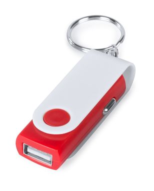 Зарядний автомобільний USB пристрій LerfalHanek, колір червоний - AP741475-05- Фото №1