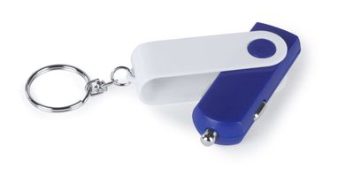 Зарядное автомобильное USB устройство LerfalHanek, цвет синий - AP741475-06- Фото №1