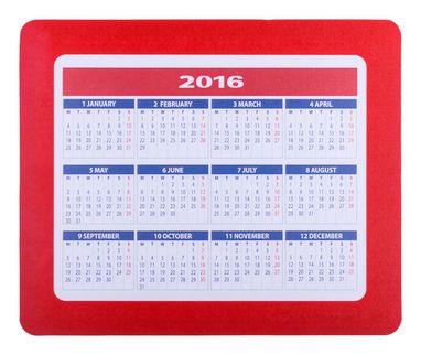 Коврик для мыши-календарь Aplix, цвет красный - AP741770-05- Фото №1