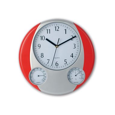 Часы настенные Prego, цвет красный - AP761303-05- Фото №1
