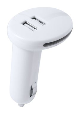 Зарядний автомобільний USB пристрій LerfalKerwin, колір білий - AP781607-01- Фото №2