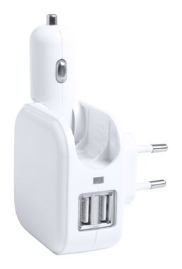 Зарядний USB пристрій Dabol, колір білий - AP781608-01- Фото №1