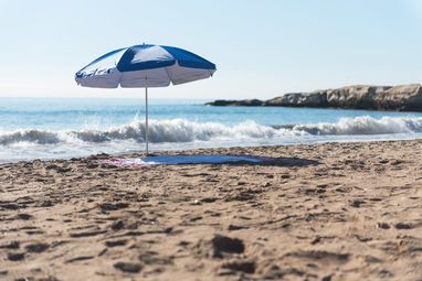 Зонт пляжный Sandok, цвет синий - AP781658-06- Фото №2