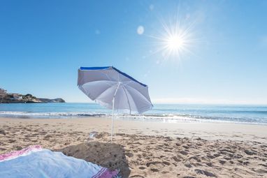 Зонт пляжный Sandok, цвет синий - AP781658-06- Фото №3