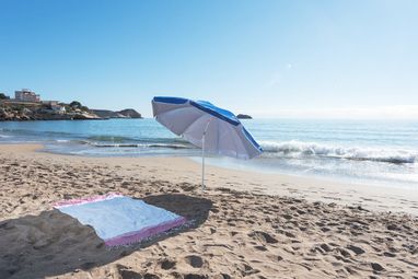 Зонт пляжный Sandok, цвет синий - AP781658-06- Фото №5