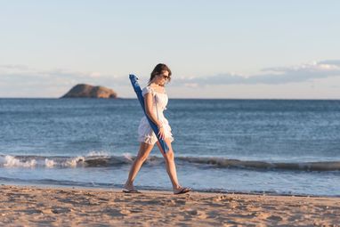 Зонт пляжный Sandok, цвет синий - AP781658-06- Фото №8