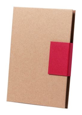 Блокнот с самоклесамоклеящимися листами Ganok, цвет красный - AP781781-05- Фото №1