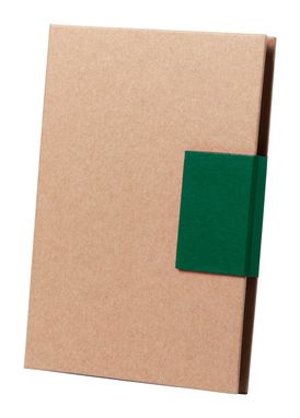 Блокнот з самоклейкими аркушами Ganok, колір зелений - AP781781-07- Фото №1
