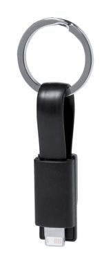 Брелок-зарядный кабель USB Holnier, цвет черный - AP781847-10- Фото №1