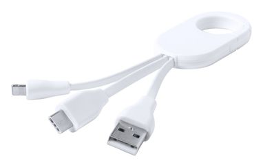 Кабель зарядный USB Mirlox, цвет белый - AP781902-01- Фото №1