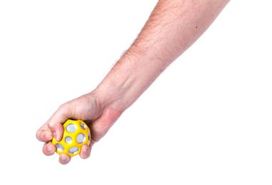 Антистрес-м'ячик Kasac, колір жовтий - AP781923-02- Фото №2