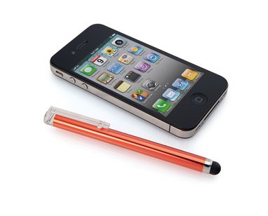 Ручка-стилус пір'яна Tap, колір червоний - AP791387-05- Фото №1