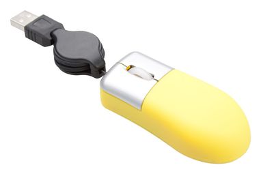 Миша оптична міні Yoiko, колір жовтий - AP791403-02- Фото №1